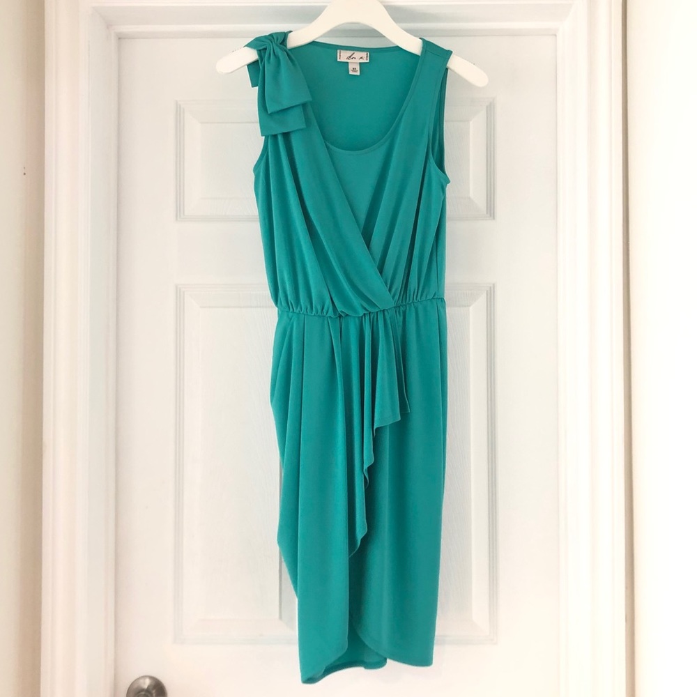 Doo.Ri Bow Tie Ruched Wrap Dress